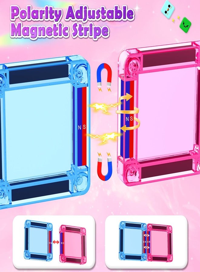 كودو مجموعة مكعبات مغناطيسية صغيرة للسفر للأطفال، ألعاب بناء مغناطيسية، ضرورية لرياض الأطفال، ألعاب مونتيسوري التعليمية الحسية الخارجية للأطفال الصغار من عمر 3 سنوات فما فوق، هدية عيد ميلاد للبنات والأولاد - Image 4